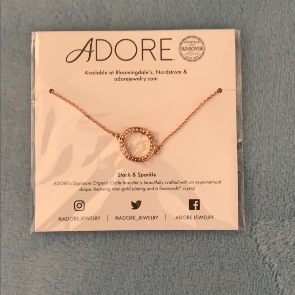 Adore by Swarovski organic circle bracelet